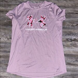 Under Armour Women's Lavender Logo Tee